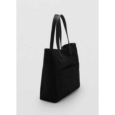 Sac cabas en coton avec poche MANGO MAN