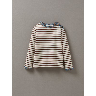T-shirt marinière tissu Liberty en coton bio CYRILLUS