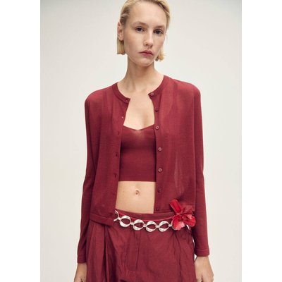Cardigan droit maille fine MANGO
