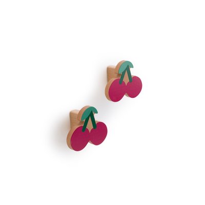 Set van 2 muurhaakjes in hout, kersenvorm, Cerise LA REDOUTE INTERIEURS