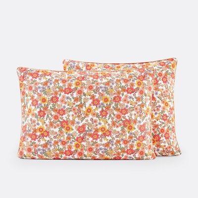 Mérédith Floral 100% Washed Cotton Pillowcase LA REDOUTE INTERIEURS