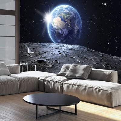 Papier peint intissé panoramique Paysage View of the Blue Planet EDEN