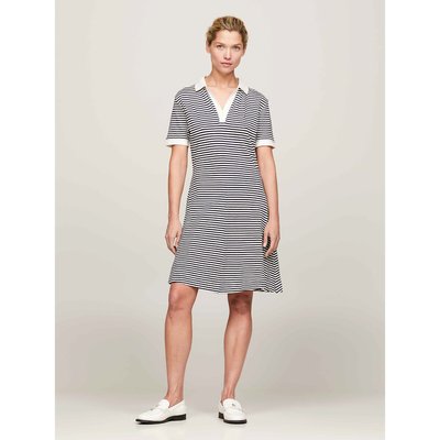 Striped Mini Polo Dress with Short Sleeves TOMMY HILFIGER