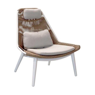 Chaise lounge de jardin en aluminium et tressage Como PROLOISIRS