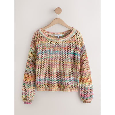 Pull en crochet à épaules dénudées NEXT