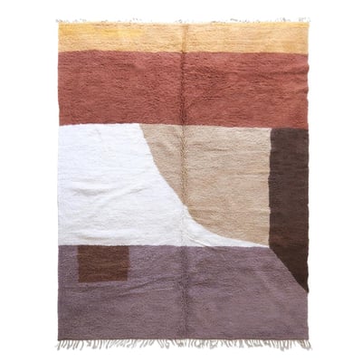 Tapis berbère contemporain aux lignes graphiques laine 300 x 402 cm AFK LIVING