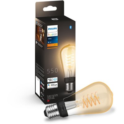 Ampoule LED connectée HUE White E27 9W Filament Edison PHILIPS