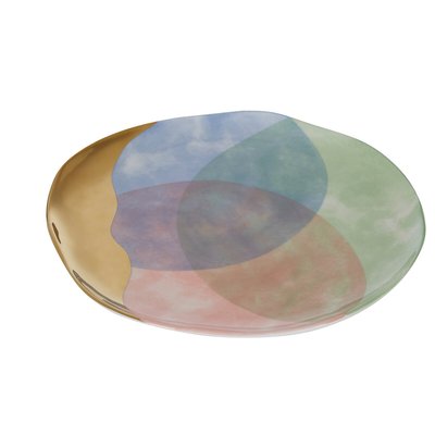 Multicoloured Stoneware Dinner Plate SO'HOME