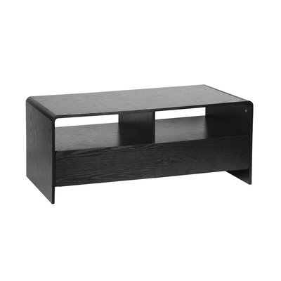 Meuble TV décor bois arrondi 2 tiroirs 110cm MILO SWEEEK