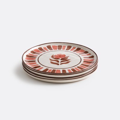Lot de 4 assiettes à dessert en grès, Montesol LA REDOUTE INTERIEURS