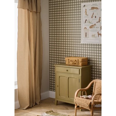 Rideau panneau en coton vichy CYRILLUS