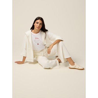 Pantalon palazzo réalisé en scuba mélangé modal OLTRE