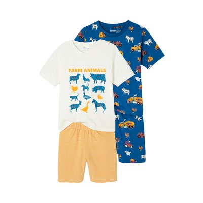 Lot 2 pyjashorts À la ferme VERTBAUDET