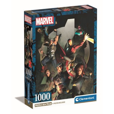 Compact 1000 pièces - marvel, les avengers CLEMENTONI