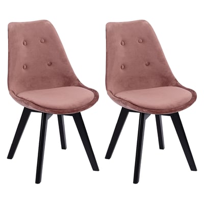 Chaises en velours, lot de 2, NORA HAPPY GARDEN