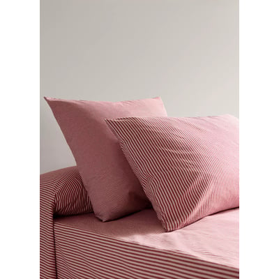 Deux taies d’oreiller en coton à rayures 50 x 75 cm MANGO HOME