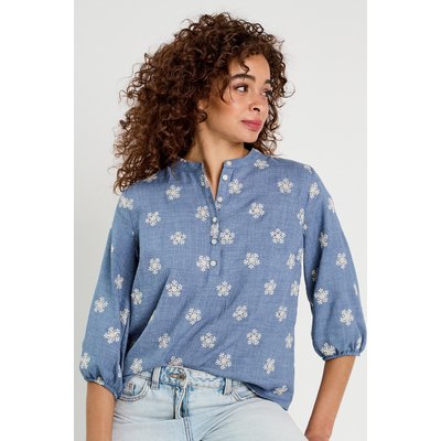 Blouse manches 3/4 brodée CACHE CACHE
