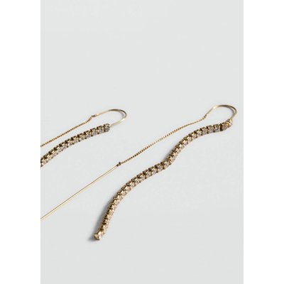 Boucles d'oreilles fil cristaux MANGO