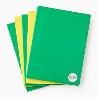 5 cahiers piqués, 24 x 32, grands carreaux, 96 pages MONOPRIX