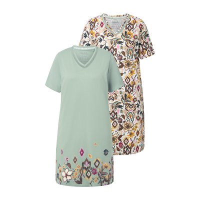 Chemises de nuit à fleurs, lot de 2 ULLA POPKEN