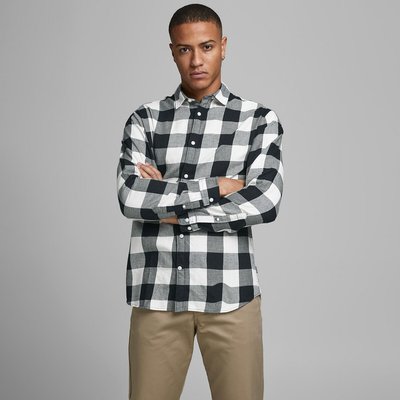 Chemise slim à carreaux Gingham Twill JACK & JONES