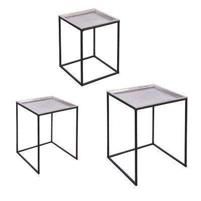 Set de 3 tables carrées plateaux  amovibles TABLE PASSION