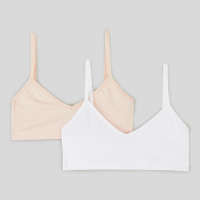 Lot de 2 brassières unies sans couture MONOPRIX