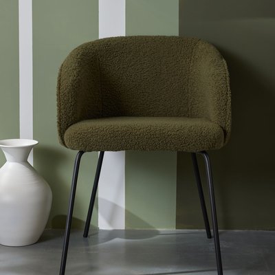 Fauteuil bouclette uni MATCHA FACTORY