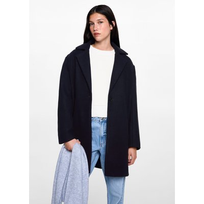 Manteau drap de laine poches MANGO TEEN