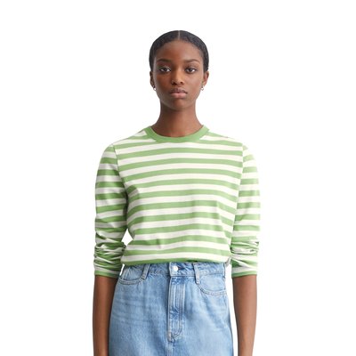 T-shirt à rayures longues régulier en jersey interlock MARC O’POLO DENIM