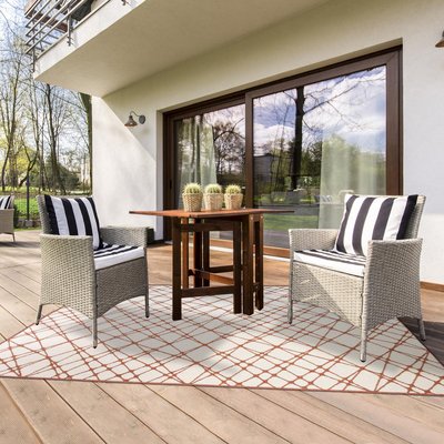 Tapis extérieur, kilim reversible EX1 DOR UN AMOUR DE TAPIS