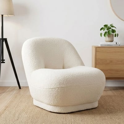 Fauteuil en tissu bouclette - NUAGE HELLIN, DEPUIS 1862
