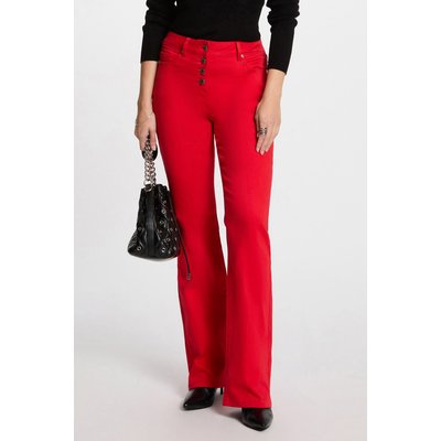 Pantalon bootcut boutonné MORGAN