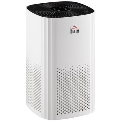 Purificateur d'air 25 W 4 vitesses filtre HEPA, charbon actif HOMCOM