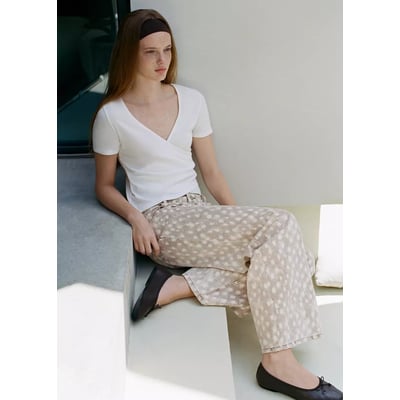 Jean droit imprimé cerf MANGO TEEN
