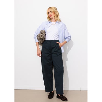 Pantalon balloon en toile PROMOD