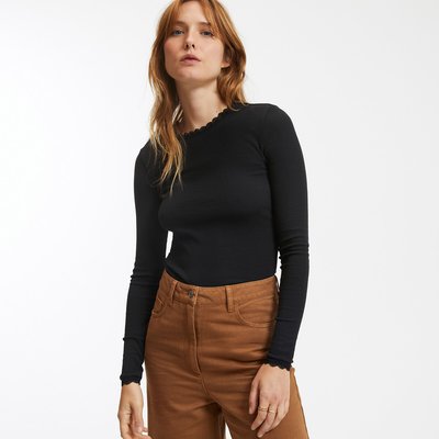 Tee shirt long noir femme La Redoute