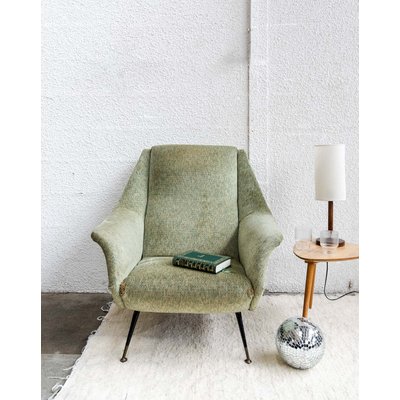 Fauteuil en tissu Ernest N°12 - Bon état DEBONGOUT