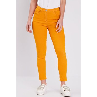 Pantalon slim jaune moutarde femme La Redoute