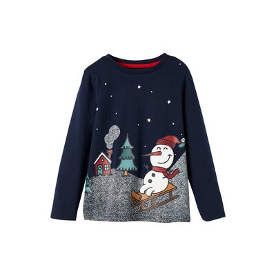 T-shirt de Noël motif bon de neige VERTBAUDET