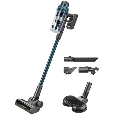 Aspirateur balai UPX32U 2 en 1 avec brosse de lavage pour sols durs H.KOENIG