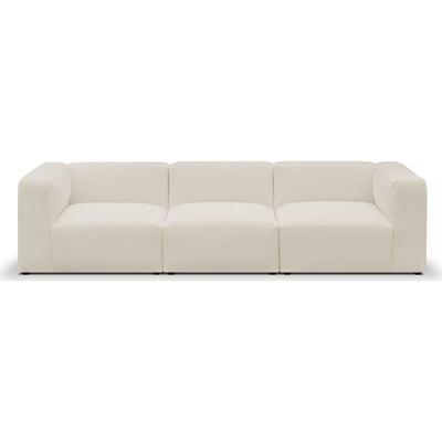 Canapé modulable 4 places en tissu bouclette - MODULO HOMIFAB