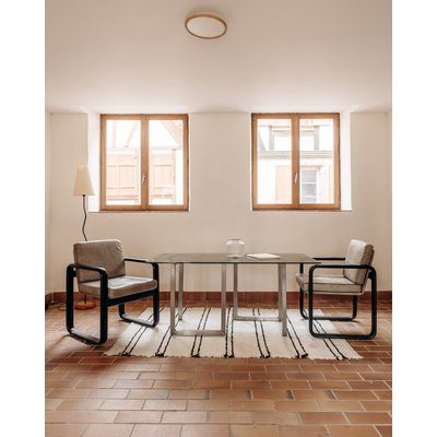 Table à manger en verre Marilyn N°12 - Bon état DEBONGOUT