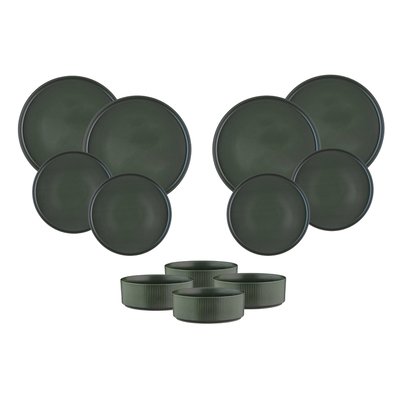 Lot de 12 set les essentiels en grès, SCANDI BJORN