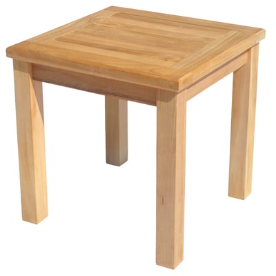 Table d'appoint en teck, carrée, JAVA HAPPY GARDEN