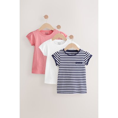 T-shirt daisy à liseré, lot de 3 NEXT