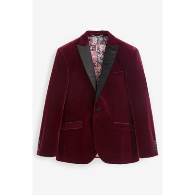 Blazer Slim En Velours NEXT
