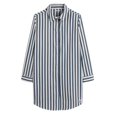 Les Signatures - Striped Cotton Oversized Nightshirt LA REDOUTE COLLECTIONS