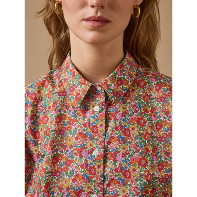Chemise  tissu Liberty - Coupe Gaby CYRILLUS