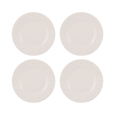 Set of 4 Daisy Side Plates PRICE & KENSINGTON